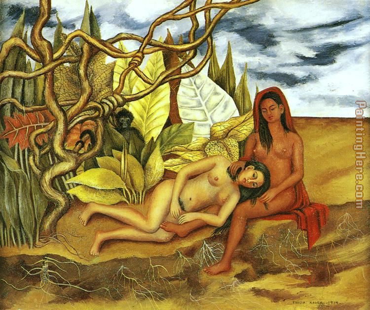 Frida Kahlo Two Nudes in the Forest